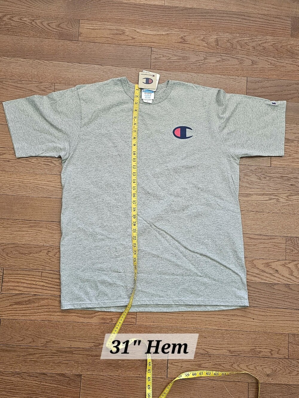 Champion Men's 'Big C' Logo Short Sleeve 'Heritage' Relaxed Fit Heavyweight Tee - Picture 5 of 10